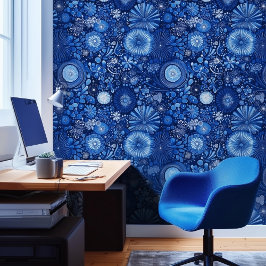 Blue Botanical Shibori