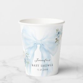 Blue Bow Baby i Bloom Blommigt Pojke Shower