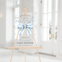Blue Bow Baby Kallet utanför babyskor Välkomsthäls