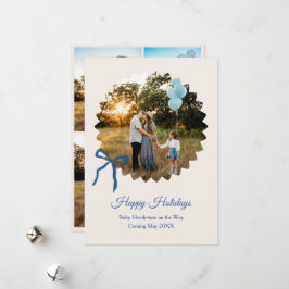 Blue Bow Bow i julklapp i Pojke Julkort