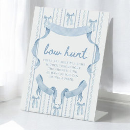 Blue Bow Boy Shower Bow Hunt