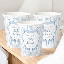 Blue Bow Boy Shower Tack