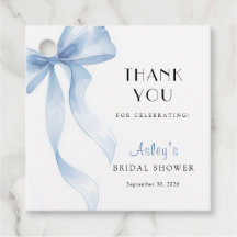 Blue Bow Bridal Shower