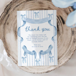 Blue Bow Coquette Blue Boy Shower Tack Kort