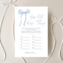 Blue Bow Coquette Boy hur gamla de var