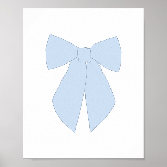 Blue Bow Coquette Poster (Framsidan)