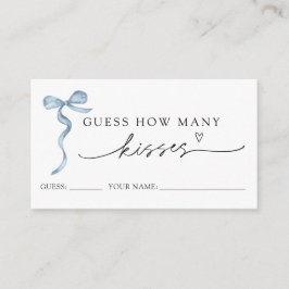 Blue Bow gissar hur många Kisses-spelkort Tilläggskort