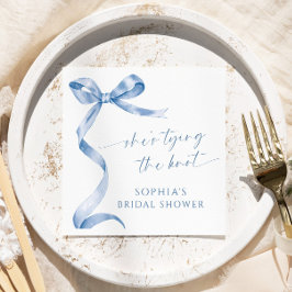 Blue Bow Hon Gifter sig Möhippa Pappersservett