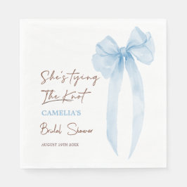 Blue Bow Hon Gifter sig Möhippa Pappersservett