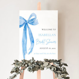 Blue Bow Hon Gifter sig Möhippa Poster