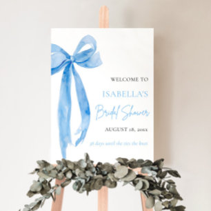 Blue Bow Hon Gifter sig Möhippa Poster