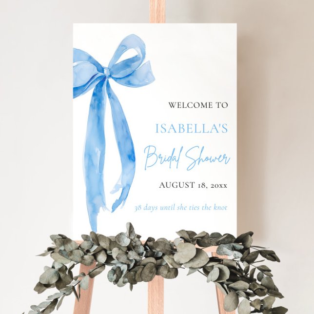 Blue Bow Hon Gifter sig Möhippa Poster (Skapare uppladdad)