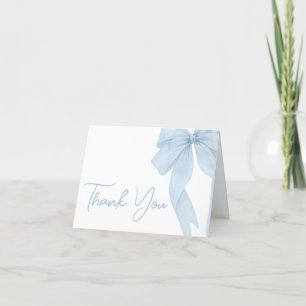 Blue Bow its a Boy Baby Shower Tack Kort