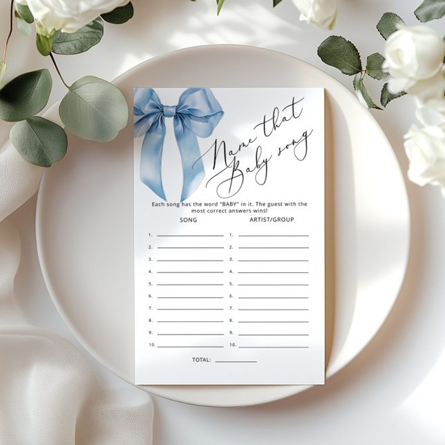 Blue Bow Namn som duschspelet sång pojke (Skapare uppladdad)