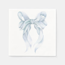 Blue Bow Napkin