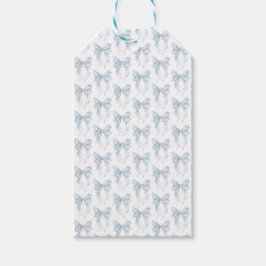 Blue Bow  Presentetikett