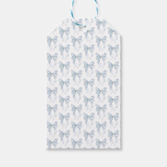 Blue Bow  Presentetikett (Framsidan)