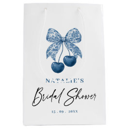Blue Bow Something Blue Bridal Shower Favor Bags