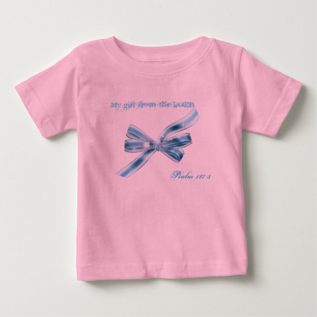 Blue Bow Tutu Bodydress T-shirt (Framsida)