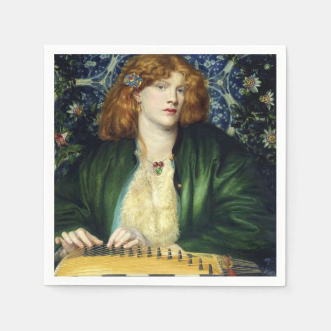 Blue Bower (av Dante Gabriel Rossetti) Pappersservett (Framsidan)
