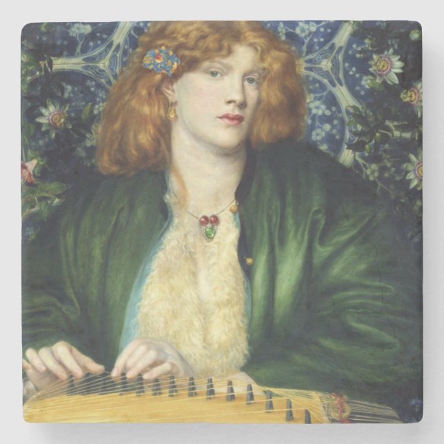 Blue Bower (av Dante Gabriel Rossetti) Stenunderlägg (Framsidan)