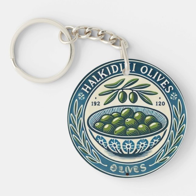 Blue Bowl Greek Olive Picture Design (Framsidan)