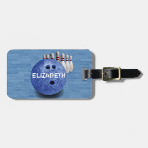 Blue Bowling Anpassningsbar Boll Luggage Bag Bag Bagagebricka