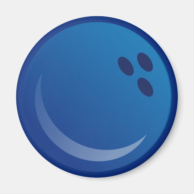 Blue Bowling Balls Magnet (Framsidan)