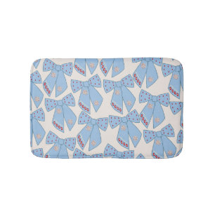 Blue Bows Coquette Badrumsmatta