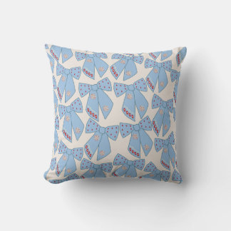 Blue Bows Coquette Kudde