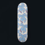 Blue Bows Coquette Mini Skateboard Bräda 18,5 Cm<br><div class="desc">Ljusblå julklappar - Rosett band - Rosa Bows och Cream White Background.</div>