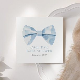 Blue Bowtie Boy Shower Pappersservett