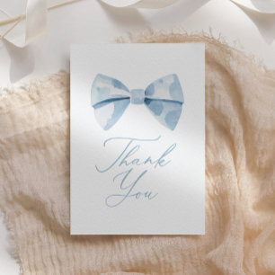 Blue Bowtie Boy Shower Tack Kort