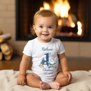 Blue Boy Första jul T Shirt