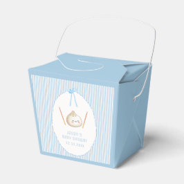 Blue Boy Kawaii Bow Asian Dumpling Baby Shower  Presentaskar