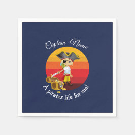 Blue Boy Party Pirat Pappersservett