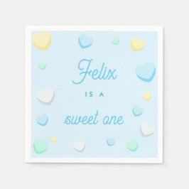 Blue Boy Sweet One First Birthday Napkins Pappersservett
