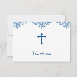 Blue Boys Baptism/Christening Tack Kort