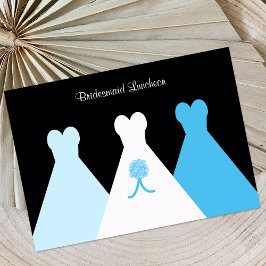 Blue Bridesmaid Luncheon eller Brunch-inbjudan Inbjudningar