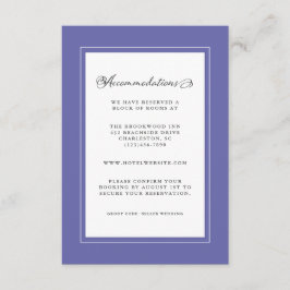 Blue Bröllop Detail Modern Chic Gräns Tilläggskort