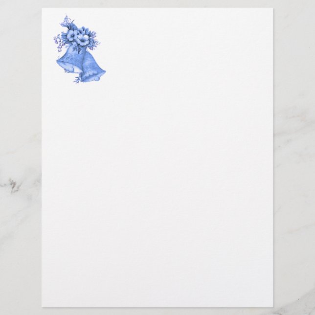 Blue Bröllop Klockor (Framsida)