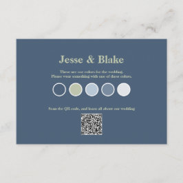 Blue Bröllop med Latticwork Mönster Tilläggskort