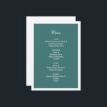 Blue Bröllop Menu Meny<br><div class="desc">Skapa din egen Blue Bröllop Menu genom att ange din information i fält. Den här designen är en komplimang till Rustic Mountain Wedding Suite som finns i min Zazzle-butik.</div>