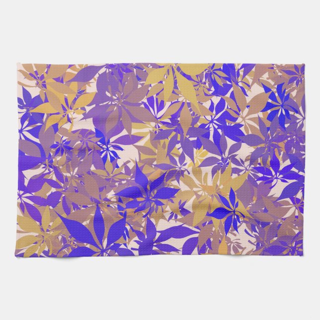 Blue, Bronze and Purple Chestnut Leaves Kökshandduk (Horisontell)