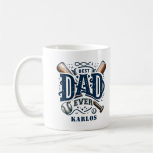 Blue Brown Best Baseball Pappa All Coffee Mugg