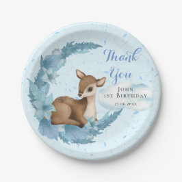 Blue Brown Little Bambi Dust Cloud Birthday Boy