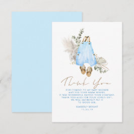 Blue Brown Sage Baby Shower Little Tack Kort