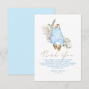 Blue Brown Sage Baby Shower Little Tack Kort