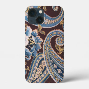 Blue Brown Vintage Paisley New