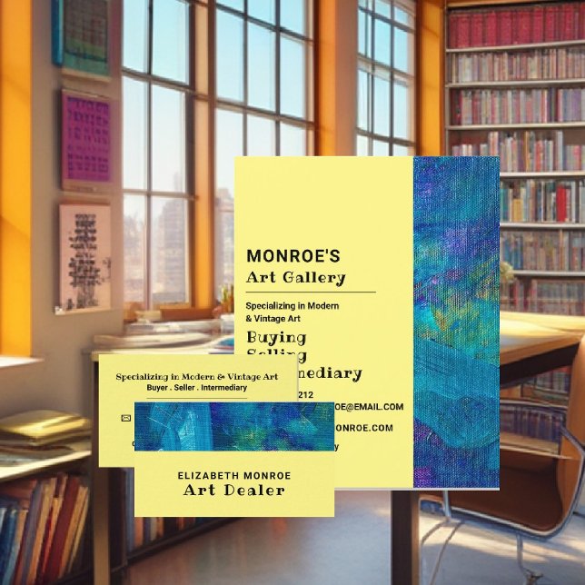 Blue Brushstrokes, Art Dealer, Gallery Reklamblad (Skapare uppladdad)